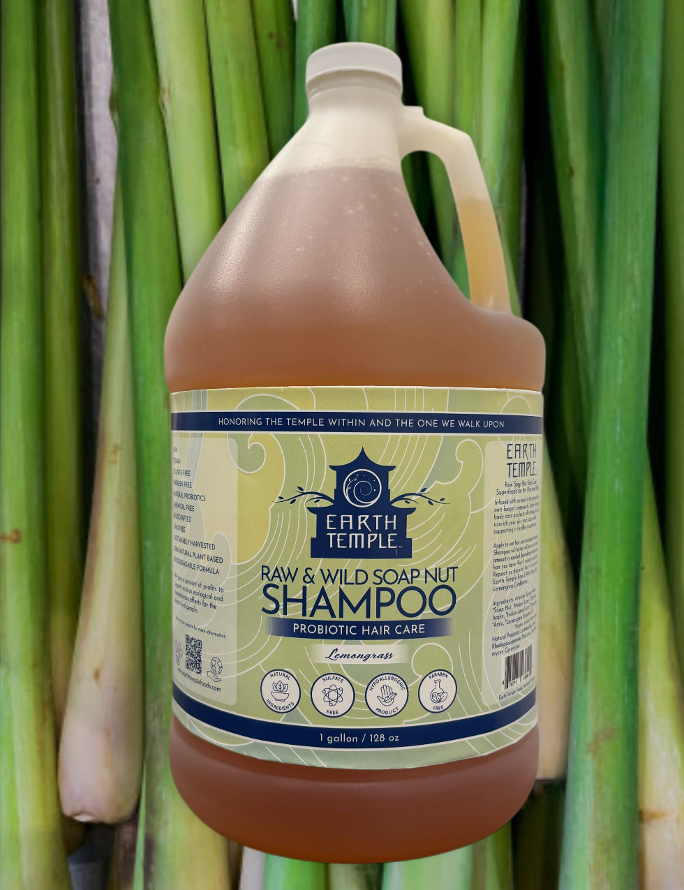 Raw & Wild Soap Nut Shampoo - Lemongrass (scented with organic essential oil)